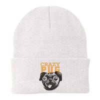 Crazy Pug Knit Cap Winter Beanie