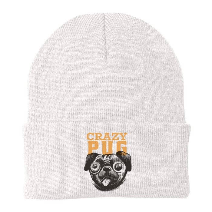 Crazy Pug Knit Cap Winter Beanie