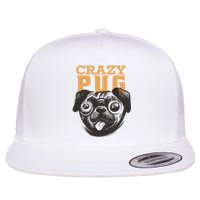 Crazy Pug Flat Bill Trucker Hat