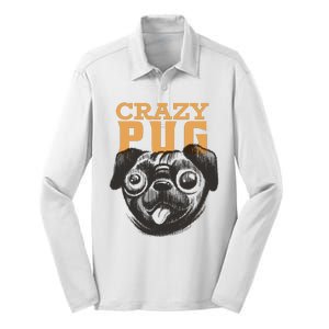 Crazy Pug Silk Touch Performance Long Sleeve Polo