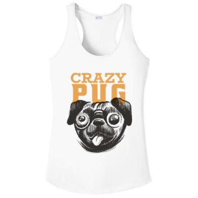 Crazy Pug Ladies PosiCharge Competitor Racerback Tank