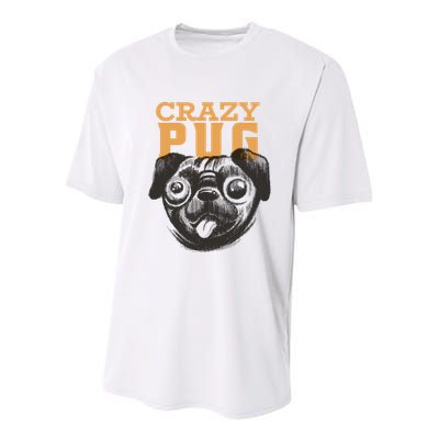 Crazy Pug Youth Performance Sprint T-Shirt