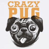 Crazy Pug Premium T-Shirt