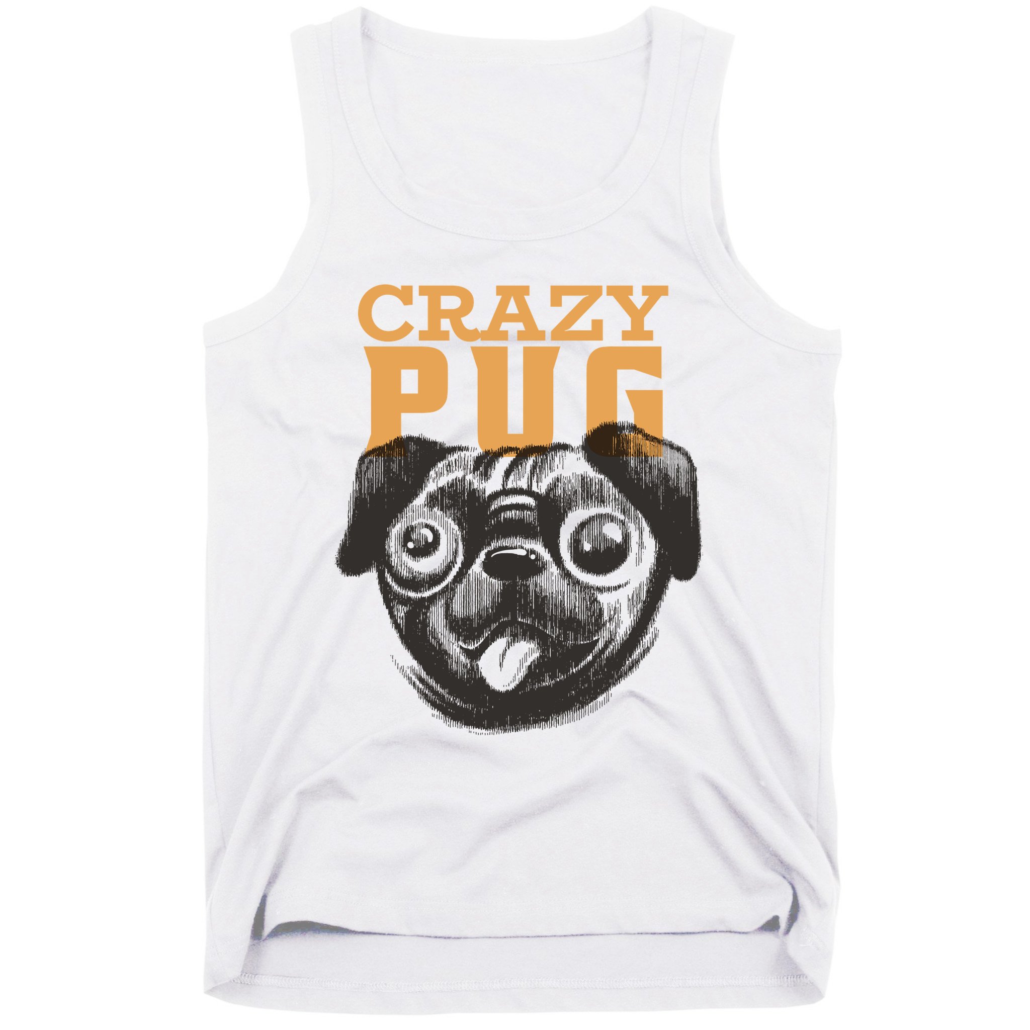 Crazy Pug Tank Top