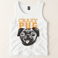 Crazy Pug Tank Top
