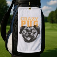 Crazy Pug Golf Towel