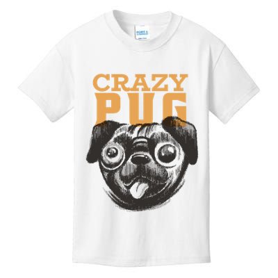Crazy Pug Kids T-Shirt