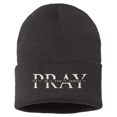 Christian Pray Sustainable Knit Beanie