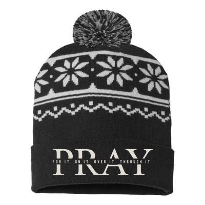 Christian Pray USA-Made Snowflake Beanie