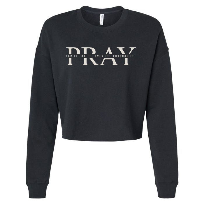 Christian Pray Cropped Pullover Crew