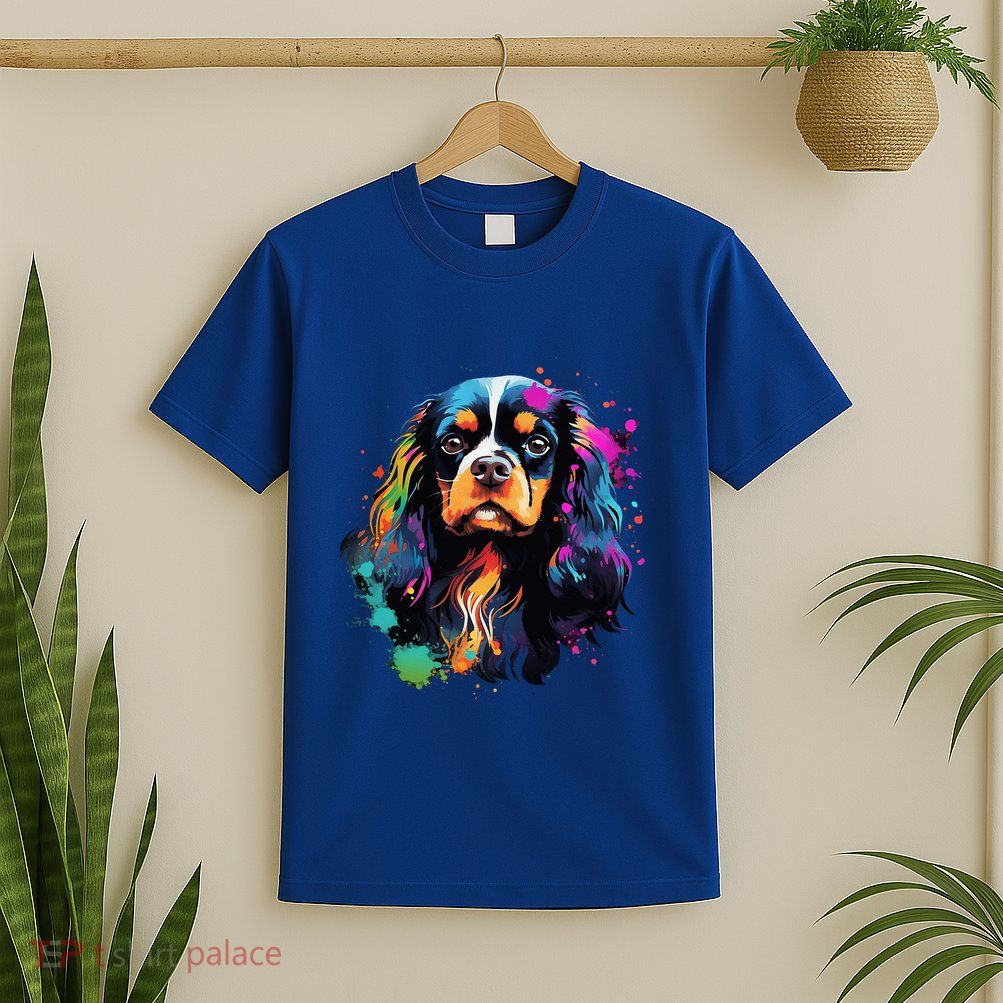 Cute Painted Cavalier King Charles Spaniel T-Shirt