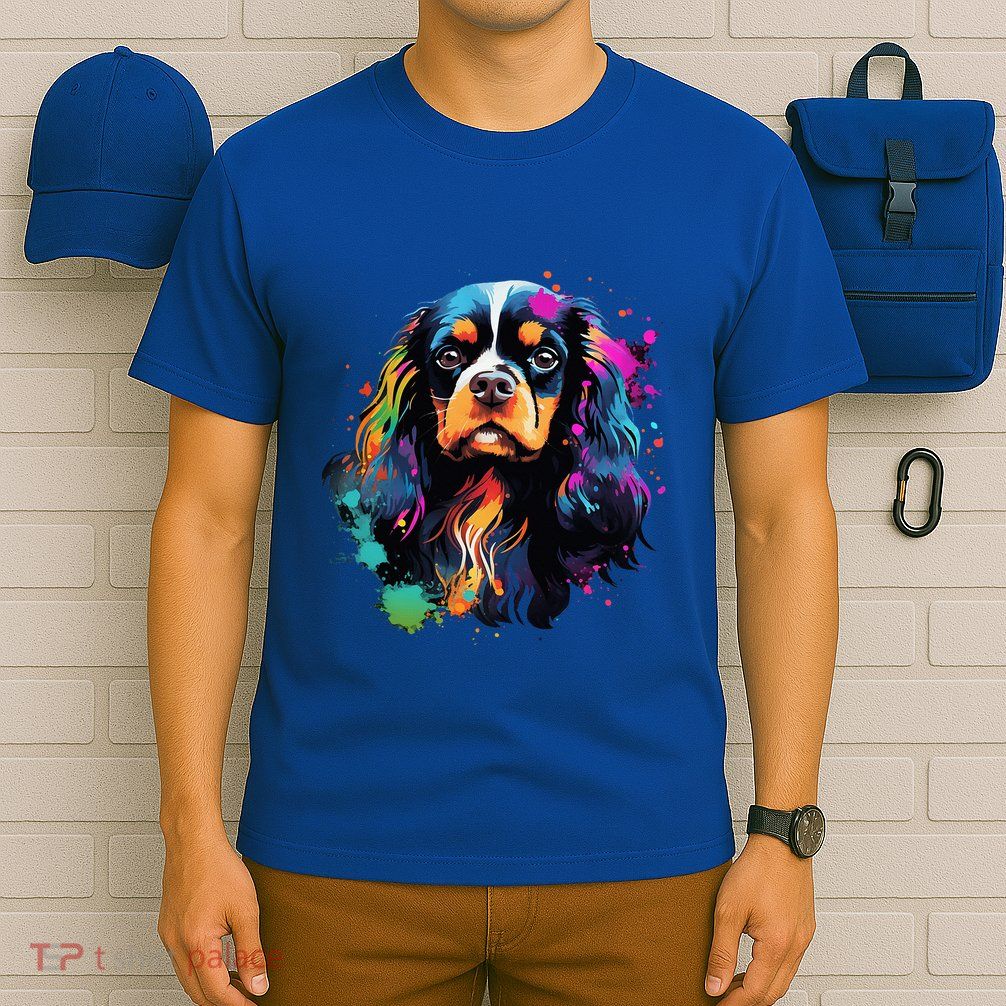 Cute Painted Cavalier King Charles Spaniel T-Shirt
