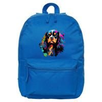 Cute Painted Cavalier King Charles Spaniel 16 in Basic Backpack