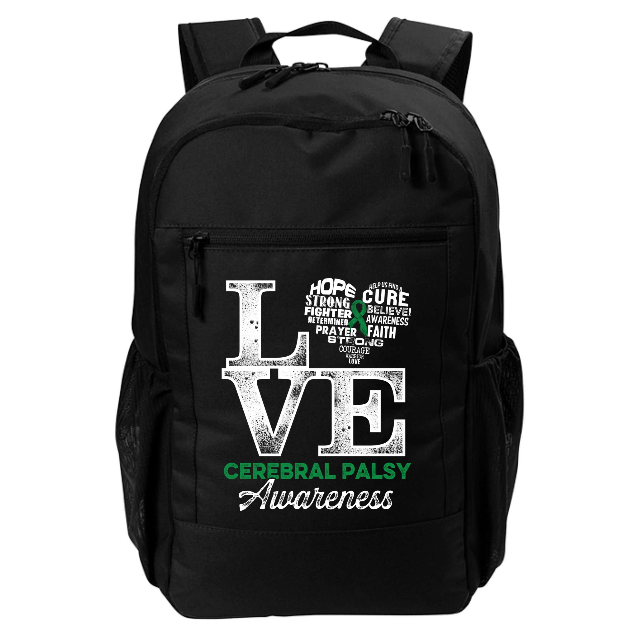 Cerebral Palsy Cp Awareness Love Warrior Survivor Meaningful Gift Backpack