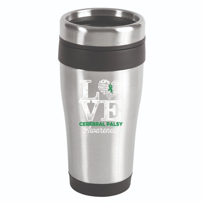 Cerebral Palsy Cp Awareness Love Warrior Survivor Meaningful Gift 16oz Travel Tumbler