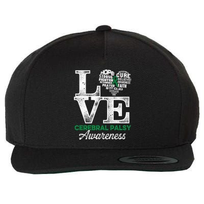 Cerebral Palsy Cp Awareness Love Warrior Survivor Meaningful Gift Wool Snapback Cap