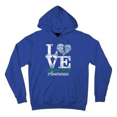 Cerebral Palsy Cp Awareness Love Warrior Survivor Meaningful Gift Tall Hoodie