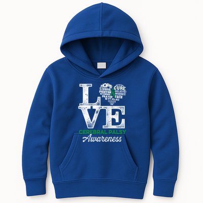 Cerebral Palsy Cp Awareness Love Warrior Survivor Meaningful Gift Kids Hoodie