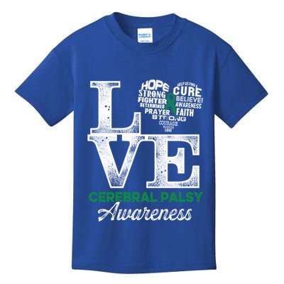 Cerebral Palsy Cp Awareness Love Warrior Survivor Meaningful Gift Kids T-Shirt