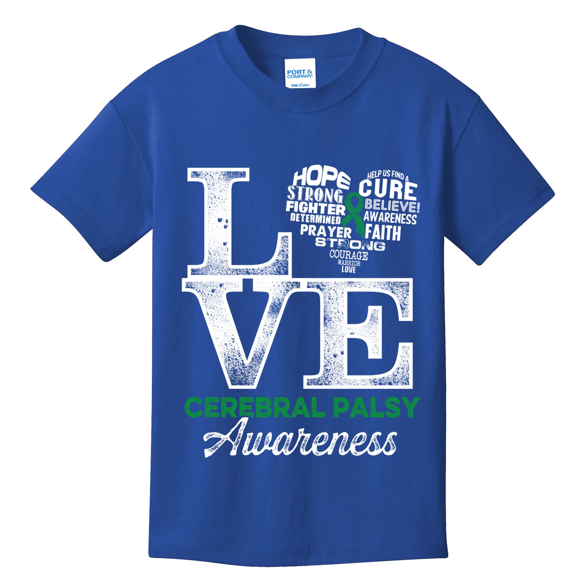 Cerebral Palsy Cp Awareness Love Warrior Survivor Meaningful Gift Kids T-Shirt