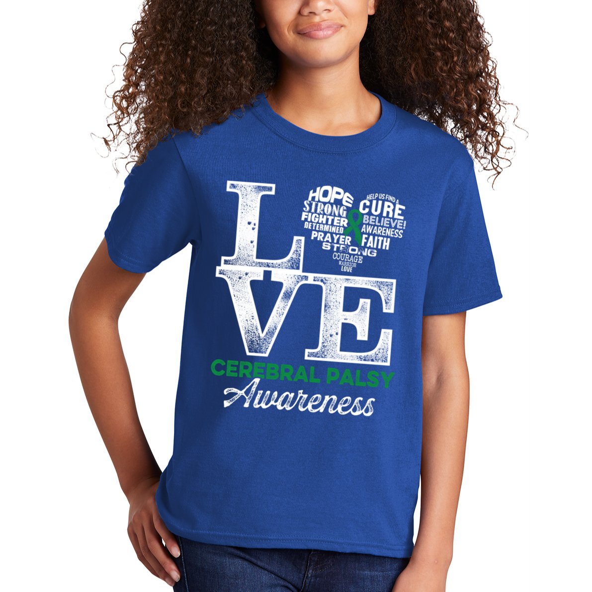 Cerebral Palsy Cp Awareness Love Warrior Survivor Meaningful Gift Kids T-Shirt