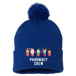 Christmas Pharmacy Crew Pharmacist Christmas Gift Pom Pom 12in Knit Beanie