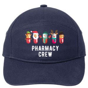 Christmas Pharmacy Crew Pharmacist Christmas Gift 7-Panel Snapback Hat