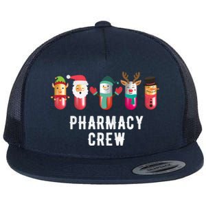 Christmas Pharmacy Crew Pharmacist Christmas Gift Flat Bill Trucker Hat