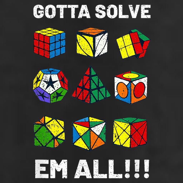 Competitive Puzzle Cube Gotta Solve Em All Speed Cubing Cool Comfort Performance Bucket Hat