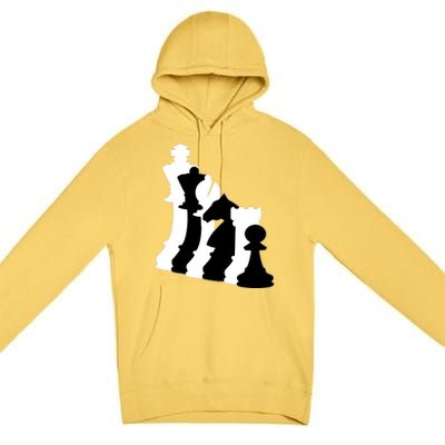 Chess Pieces, Chess Lover, Titled Chess Player, Chess Master Premium Pullover Hoodie