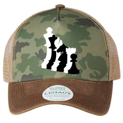 Chess Pieces, Chess Lover, Titled Chess Player, Chess Master Legacy Tie Dye Trucker Hat