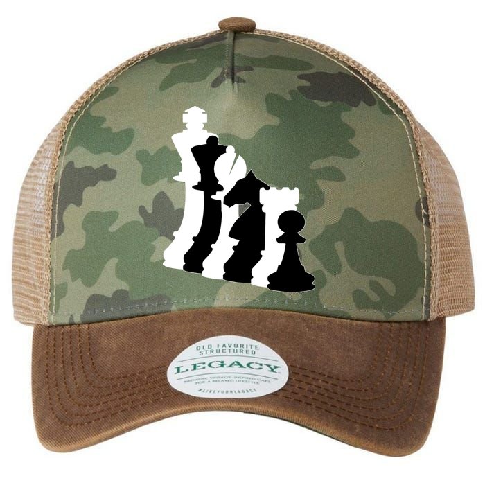 Chess Pieces, Chess Lover, Titled Chess Player, Chess Master Legacy Tie Dye Trucker Hat
