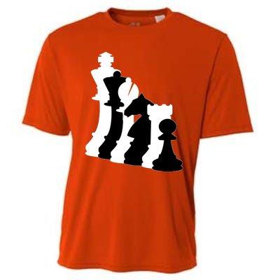 Chess Pieces, Chess Lover, Titled Chess Player, Chess Master Cooling Performance Crew T-Shirt