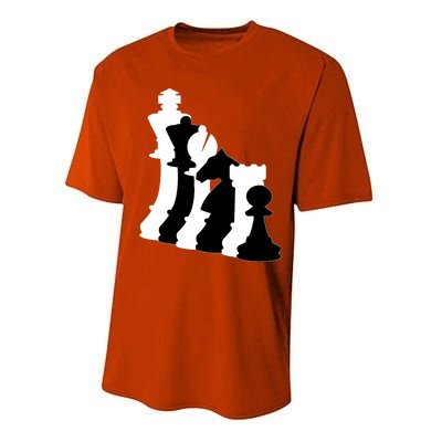 Chess Pieces, Chess Lover, Titled Chess Player, Chess Master Performance Sprint T-Shirt