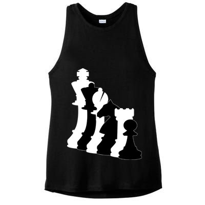 Chess Pieces, Chess Lover, Titled Chess Player, Chess Master Ladies PosiCharge Tri-Blend Wicking Tank