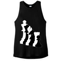 Chess Pieces, Chess Lover, Titled Chess Player, Chess Master Ladies PosiCharge Tri-Blend Wicking Tank
