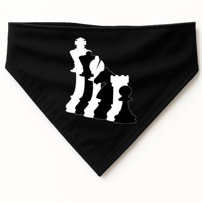 Chess Pieces, Chess Lover, Titled Chess Player, Chess Master USA-Made Doggie Bandana