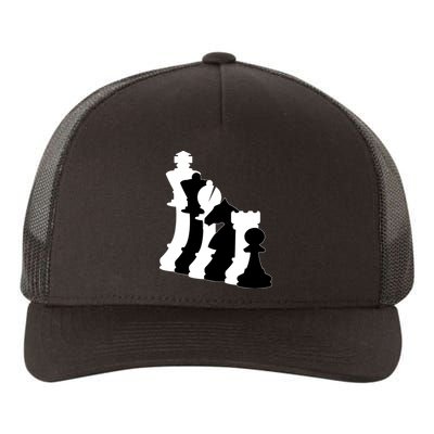 Chess Pieces, Chess Lover, Titled Chess Player, Chess Master Yupoong Adult 5-Panel Trucker Hat