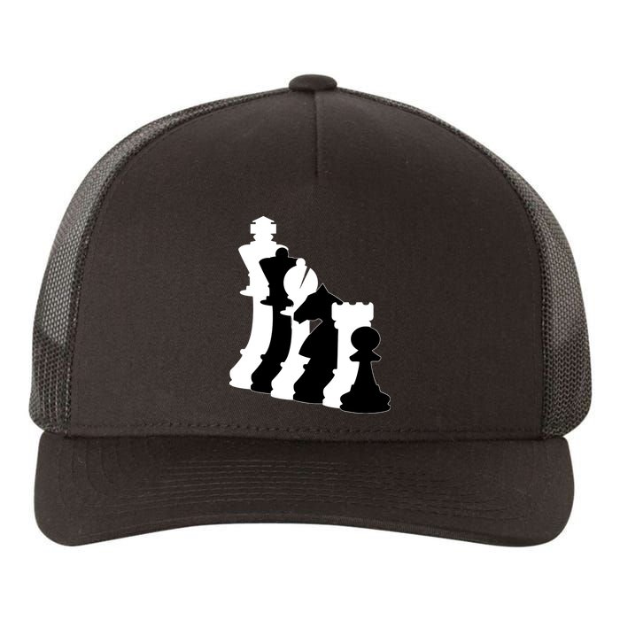 Chess Pieces, Chess Lover, Titled Chess Player, Chess Master Yupoong Adult 5-Panel Trucker Hat