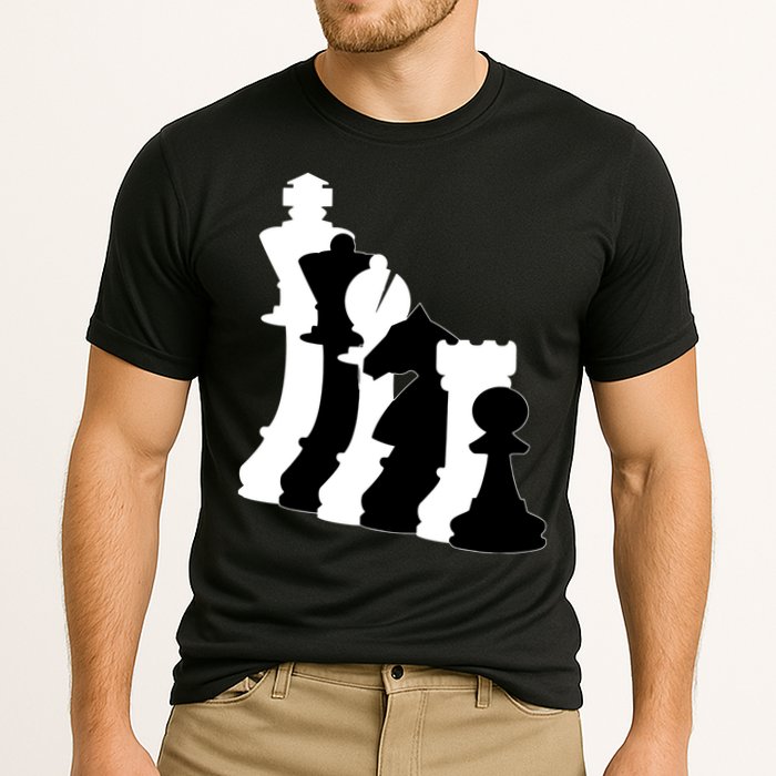Chess Pieces, Chess Lover, Titled Chess Player, Chess Master Performance Shirt