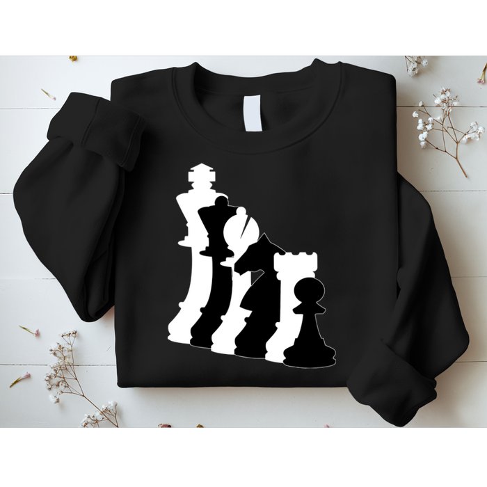 Chess Pieces, Chess Lover, Titled Chess Player, Chess Master Sweatshirt