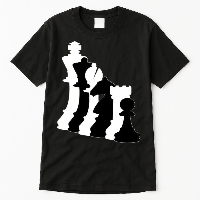 Chess Pieces, Chess Lover, Titled Chess Player, Chess Master Tall T-Shirt