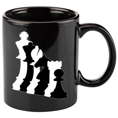 Chess Pieces, Chess Lover, Titled Chess Player, Chess Master 11oz C Handle Ceramic Mug