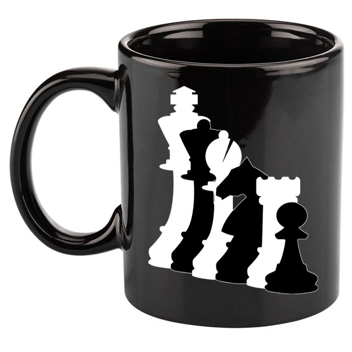 Chess Pieces, Chess Lover, Titled Chess Player, Chess Master 11oz C Handle Ceramic Mug