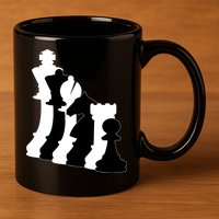 Chess Pieces, Chess Lover, Titled Chess Player, Chess Master 11oz C Handle Ceramic Mug