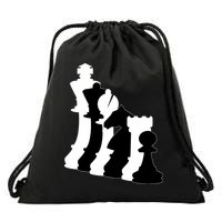 Chess Pieces, Chess Lover, Titled Chess Player, Chess Master Drawstring Bag