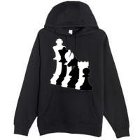 Chess Pieces, Chess Lover, Titled Chess Player, Chess Master Premium Pullover Hoodie
