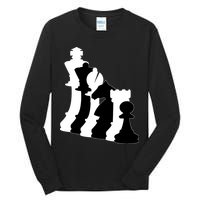 Chess Pieces, Chess Lover, Titled Chess Player, Chess Master Tall Long Sleeve T-Shirt