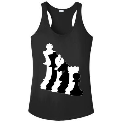 Chess Pieces, Chess Lover, Titled Chess Player, Chess Master Ladies PosiCharge Competitor Racerback Tank
