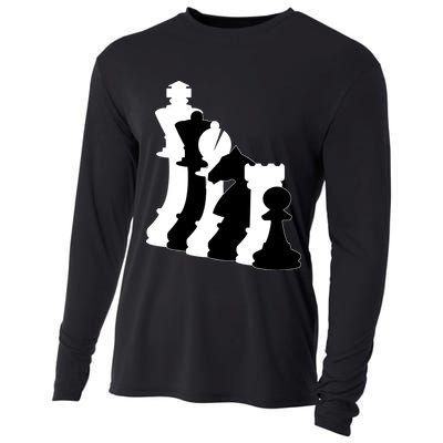 Chess Pieces, Chess Lover, Titled Chess Player, Chess Master Cooling Performance Long Sleeve Crew